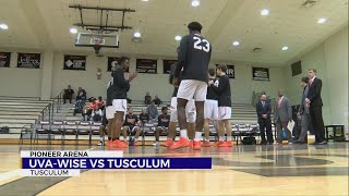 Tusculum sweeps hoops doubleheader over UVaWise [upl. by Kore]