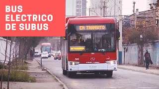 Bus 100 Eléctrico King Long de Subus por recorridos 210 y 210v  RED Ex transantiago [upl. by Rimaa]