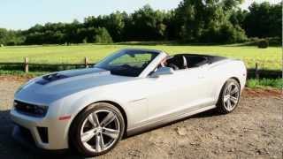 2013 Chevrolet Camaro ZL1 Convertible  Drive Time Review with Steve Hammes  TestDriveNow [upl. by Raybin127]