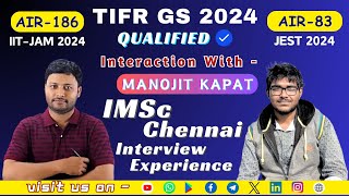 IMSc Chennai Interview Experience by Manojit Kapat Int PhD  physicsgalaxy1537 [upl. by Ynnaj]