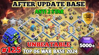 UPDATE ANTI 2 STARS TH12 WAR BASE LINK 2024 TH12 CWL BASE LAYOUT CLASH OF CLANS 125 [upl. by Esenej]