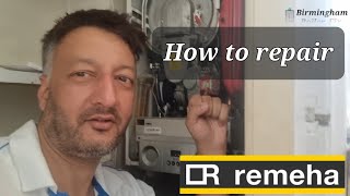 Remeha Avanta no heating and no hot water air luck in the system Birmingham boiler repair [upl. by Hsan]