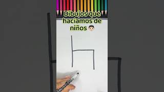 Dibujos que hacíamos de niños 😳drawing art funny [upl. by Sager]