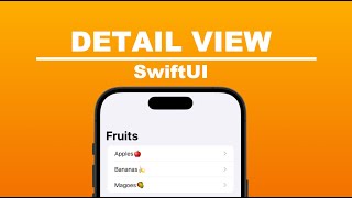 How To Create A Detail View In Xcode 15 SwiftUI [upl. by Acilegna]