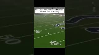 Will Levis Ahh Throw in Madden Edit nfl willlevis madden goofyahh fyp shorts edit edits [upl. by Iolenta]