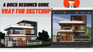 Vray Rendering in SketchUp for Beginners HINDI [upl. by Ahsilrac]