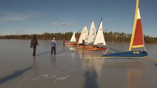 Iceboating on Lake Damariscotta Jan 2829 2017 [upl. by Anatolio]