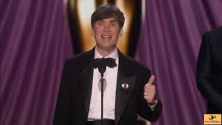 Oscars 2024  Cillian Murphy wins Best Actor  96th Academy Awards [upl. by Hoffman]