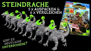 Schleich ® Eldrador ® Magazin  5 x Steindrache auspacken amp 6 x vergleichen [upl. by Gabler624]