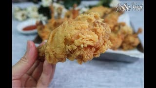 Gà rán siêu giòn cánh gà giòn rút xương y như đùi gà KFC Fried chicken Natha Food [upl. by Aslin]