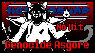 HorrorSwap Genocide Asgore No Hit  Undertale Fangame [upl. by Ttenyl]