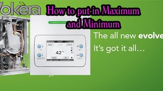 Mastering Vokera Evolve 24C Gas Boiler Settings how to set high and low fire Maximum and Minimum [upl. by Aneryc]