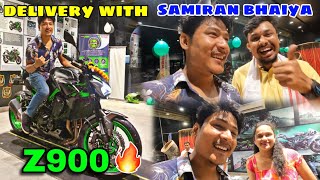 z900 delivery with samiran bhaiya 🤩 met puja ji and SiraxKhan Samiransarma28 [upl. by Clive]