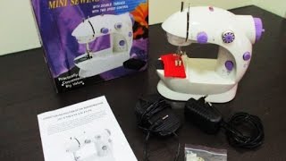 Tutorial  How To Operate The Mini Sewing Machine ♥ [upl. by Feliza386]