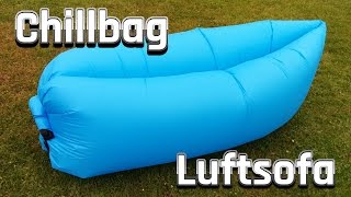 Laysack  Luftsofa  Chillbag  Luftcouch  Inflatable Beach Lounge im Review [upl. by Nairrad]