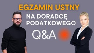 LIVE Egzamin ustny na doradcę podatkowego – wskazówki praktyczne i QampA [upl. by Suidaht]