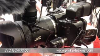 JVC GCPX100  CES 2013 [upl. by Monroy435]