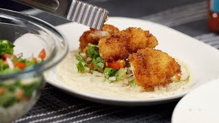 EASY amp THE BEST SHRIMP TACOS with Costco Breaded Panko Shrimp [upl. by Carmita483]