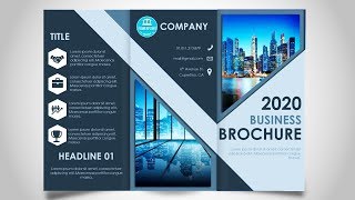 How to make a Brochure in PowerPoint  Print Ready design [upl. by Wylma]