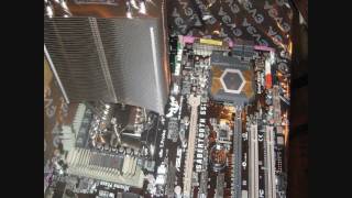 i5 p55 build Lian li Asus Sabertooth 55i 5850 gtx470 gtx 480 5970 gaming [upl. by Aleekahs]