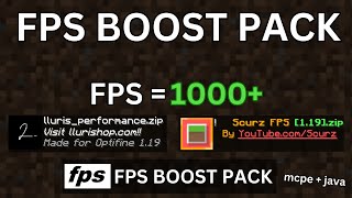 Top 3 Best Fps Boost Texture Pack For Mcpe and Java [upl. by Farmann452]