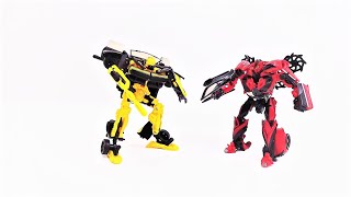 Transformers Studio Series 79 amp 02 Buzzworthy High Octane Bumblebee amp Stinger Review [upl. by Coppinger393]