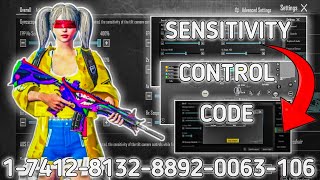 NEW UPDATE 340 ⚡ BEST SENSITIVITY CODE  CONTROL SETTINGS PUBG MOBILE BGMI [upl. by Lurette]