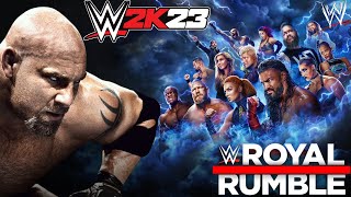 Goldberg Royal Rumble Match  WWE 2K23 [upl. by Lemej59]