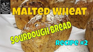 Malted Wheat Sourdough how to Recipe Demonstration in the Bakery 2 [upl. by Haneeja676]