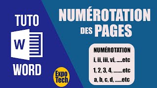 Comment insérer des numéros de pages différents dans un document Word [upl. by Biggs410]