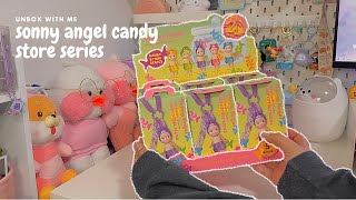 unboxing sonny angel candy store series full set  secret 🍬☁️ [upl. by Yruoc]