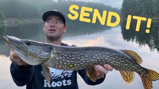 River Fishing Ontario  Most Canadian fishing trip Bacon Hockey Walleye Bass Pike [upl. by Hoes]