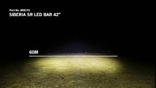 SIBERIA SR LED BAR 42quot LIGHTING BEAM PATTERN [upl. by Latsyrhk]