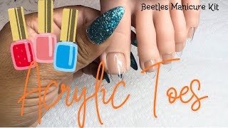 ACRYLIC TOES BEGINNER NAIL TECHS  BEETLES MANICURE KIT [upl. by Annie]