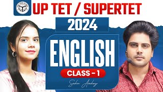 UPTETSUPERTET 2024 ENGLISH CLASS 1 BY Sachin Academy Live 1pm [upl. by Shandra]