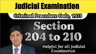 Commencement of Proceedings  Section 204 to 210  Lecture Series on Judicial Exam  CrPC Part 68 [upl. by Ted382]