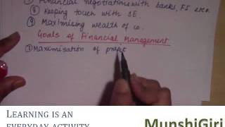 Financial Management Ch 1 Overview for MCom Final Year IGNOU [upl. by Ahsinor58]