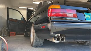 1990 BMW 750iL E32 V12 Cold Start [upl. by Adrien]