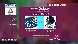 Gara3 NovaraConegliano  Finale  Highlights  Samsung Galaxy Volley Cup [upl. by Ahsoik]