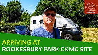 Arriving At Rookesbury Park Caravan And Motorhome Club Site [upl. by Infeld]