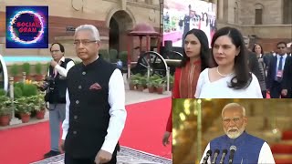 Narendra Modis oathtaking ceremony  Mauritian Prime Minister Pravind Jugnauth attended [upl. by Cirenoj]