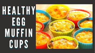 HEALTHY EGG MUFFIN CUPS RECIPE EASY GRAB AND GO BREAKFAST [upl. by Flynn]