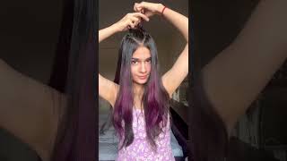 How To Colour Hair At Home  No Bleach Hair Colour At Home  Hair Highlights No Bleach shorts [upl. by Regdor]