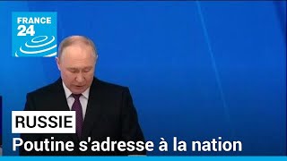 Poutine conforté par les succès russes en Ukraine sadresse à la nation • FRANCE 24 [upl. by Onitnelav]