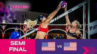 HughesCheng vs NussKloth  Semi Final Highlights  Tlaxcala 2023 mexbeachvolley [upl. by Nennarb]