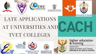 How to apply for late application at university for matriculants Grade 12 [upl. by Anyala220]