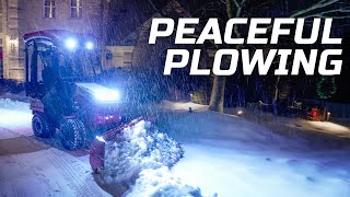 Driveway Snow Removal with Blade Extensions ventrac snowremoval [upl. by Llennehc]