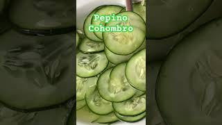 Delicioso y rápido Pepino Cohombro receta pepino verduras salad limon salt [upl. by Ruyle]