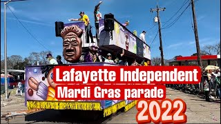 quotLafayette Independentquot Mardi Gras Parade 2022  Full Parade  Lafayette Louisiana [upl. by Arednaxela]