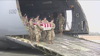 Dignified transfer of Georgia soldiers killed [upl. by Louella824]